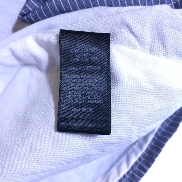 4/$20 Express Striped Ruffle Front A-line dress - Picture 4 of 5